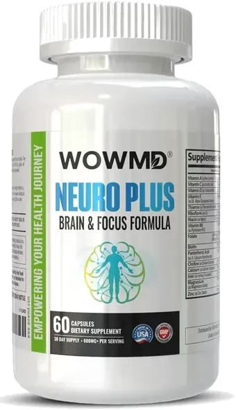 Neuro Plus Brain & Focus Formula · 60 veggie capsules